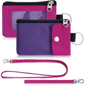 Minimalist wallet for men women boys girls small nylon rfid blocking card holder